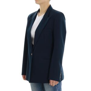 GIACCA MONOPETTO BLU